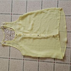Yellow Racerback Top Size Small